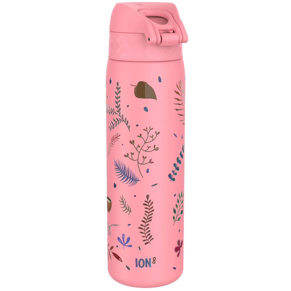 Leak Proof Slim Water Bottle, Stainless Steel, Flamingo, 600ml (20oz ...