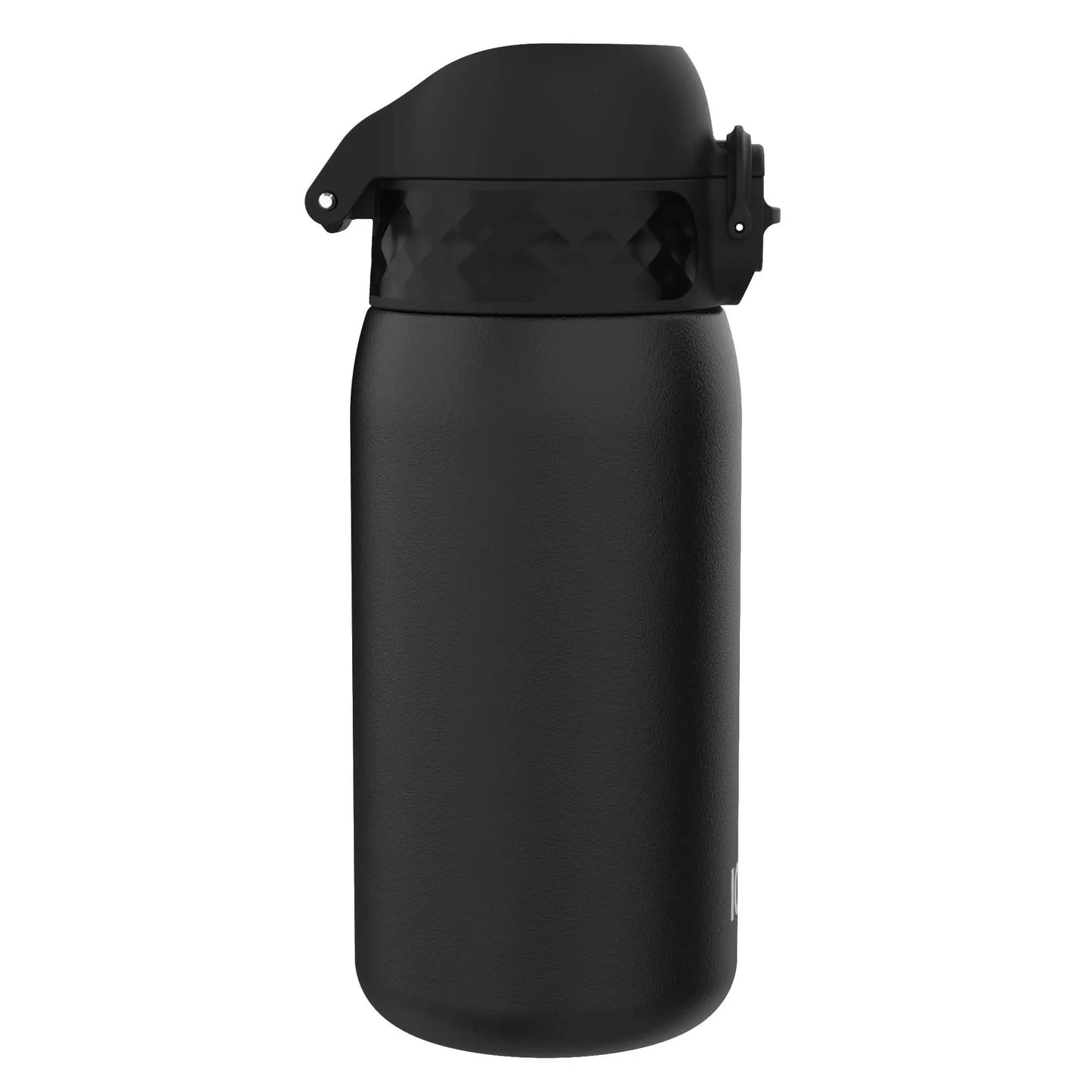 Leak Proof Water Bottle, Stainless Steel, Black, 400ml (13oz) - ION8