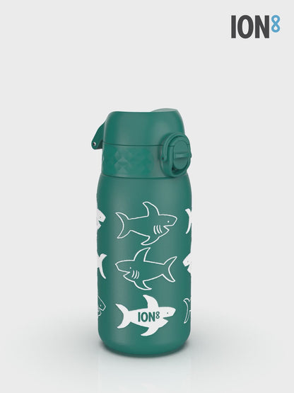 ION8 Leak Proof Thermal Steel Water Bottle, Vacuum Insulated, Sharks, 320ml (11oz)