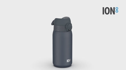 Leak Proof Thermal Steel Water Bottle, Insulated, Ash Navy, 320ml (11oz)