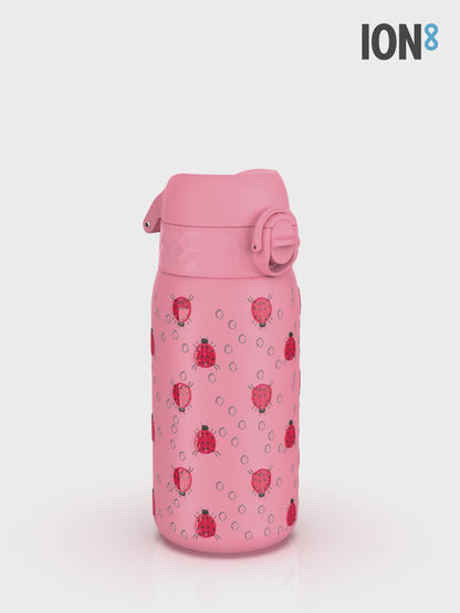 Leak Proof Thermal Steel Water Bottle, Vacuum Insulated, Ladybugs, 320ml (11oz)