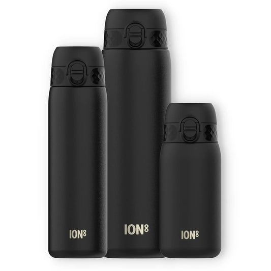 ION8, Lightweight Steel Trio Bottle Bundle, Black